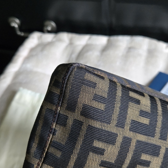 Fendi Zucca FF Pochette Shoulder Bag - Picture 12 of 16